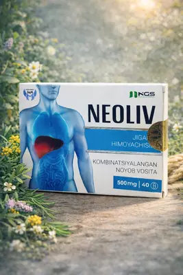 BAD NEOLIV 500 mg 40 dona jigarni himoyalovchi noyob gepatoprotektor kapsula -